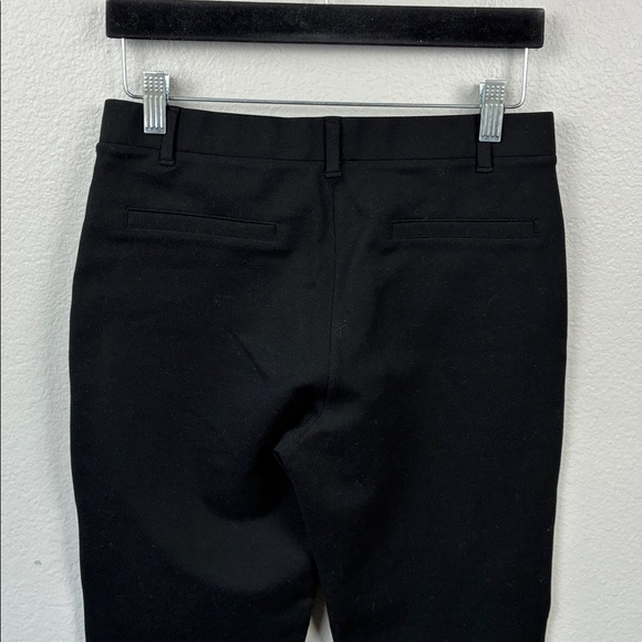 Quince Ultra Stretch Ponte Straight Leg Pants Black Elastic Waist Pull-on MP - Picture 5 of 9